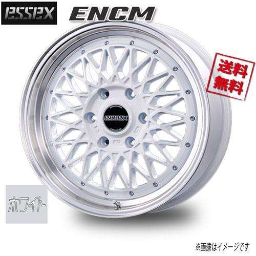 ESSEX ENCM ホワイト 18インチ 6H139.7 7.5J+42 4本 106.2 業販4本購入 