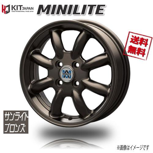 KOSEI ミニライト サンライトブロンズ MINILITE 15インチ 4H100 4.5J+ 