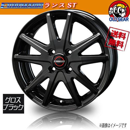 ホイール新品 4本セット BLEST ユーロマジック ランス ST グロスブラック 13インチ 4H100 4J+43 業販4本購入で送料無料