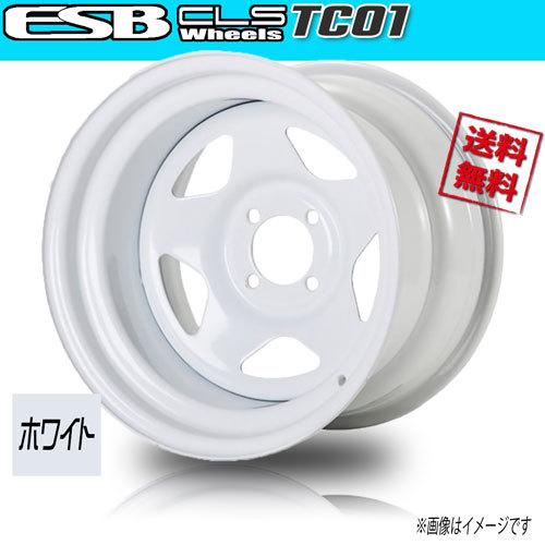 ホイール新品 4本セット ESB CLS TC-01 ホワイト 深リム鉄チン ホイール新品 4本セット ESB CLS TC-01 ホワイト 深リム鉄チン