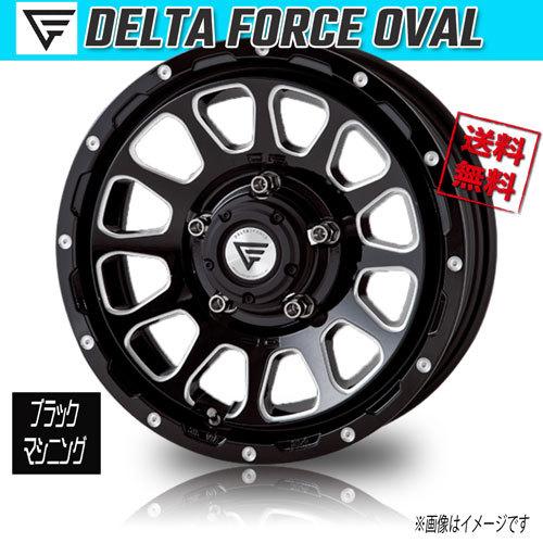 デルタフォースオーバルマットブラック17インチ 8J➕35