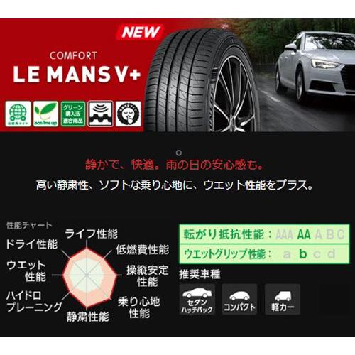 195/55R16 87V 4本セット ダンロップ LE MANS 5+ ルマン｜cartel0602y｜02