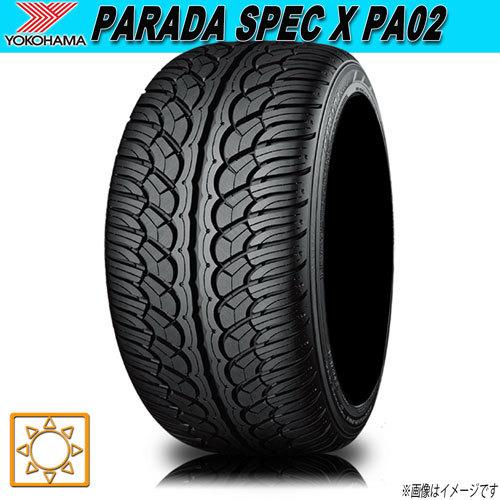サマータイヤ 新品 ヨコハマ PARADA SPEC X PA02J パラダ 245/50R20インチ 102V 4本セット