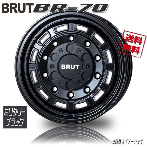 BRUT BR-70 ミリタリーブラック 16インチ 5H100 6.5J+30 4本 73.1 業販