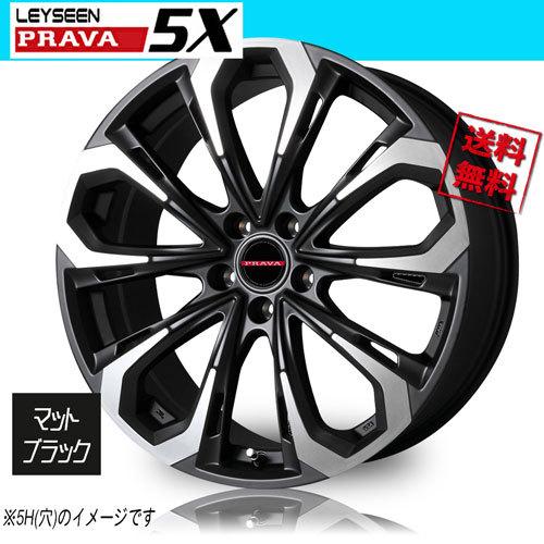 ホイール新品 4本セット BIGWAY Leyseen PRAVA5X マットブラックポリッシュ 16インチ 4H100 6J+40 67.1 業販4本購入で送料無料