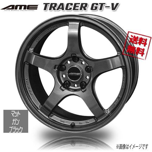 AME トレーサー GT-V ガンブラック 17インチ 5H100 9J+38 1本 56.1 業