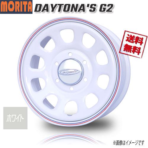 森田システム デイトナ G2 ホワイト 15インチ 6H139 6J+45 4本 110 業