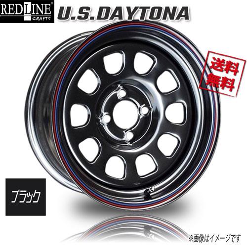 RED LINE CRAFTS USデイトナ ブラック 15インチ 4H100 7J+40 1本 業販4