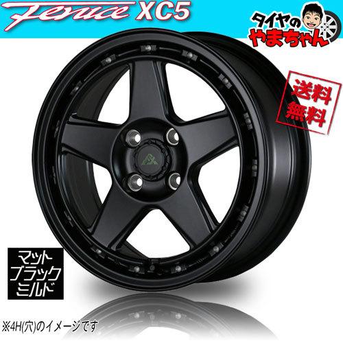 ホイール新品 4本セット ドゥオール フェニーチェ クロス XC5 マットブラックミルド 15インチ 6H139.7 6J+33 業販4本購入で送料無料 HIACE