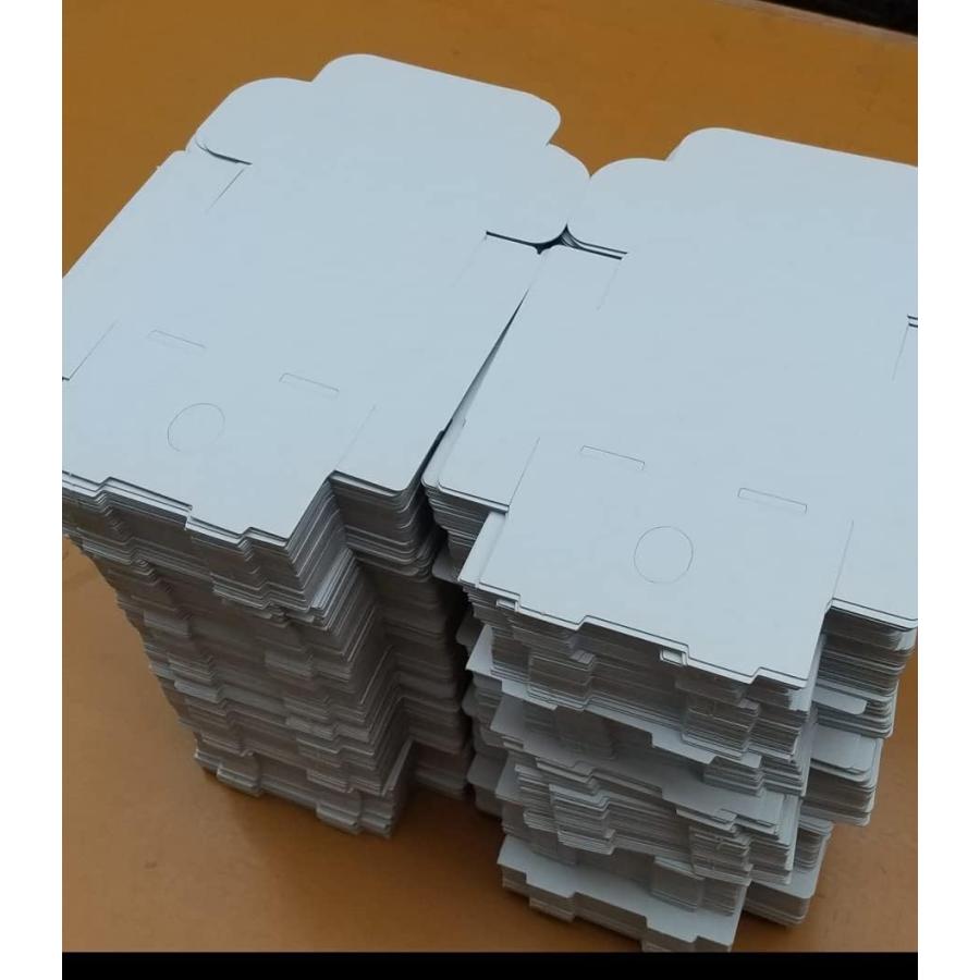 名刺 名刺箱 ケース 白 ダンボール 段ボール 100枚セット 梱包用 両面