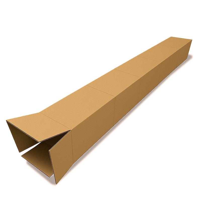 厚さ3mm 折り配送 ゴルフ アイアン 梱包箱 ポスター 長物 段ボール 1枚セット ダンボール 茶色 サイズ小 茶色 外寸約125x125x1146mm 日本製 長物 収納 梱包 | 