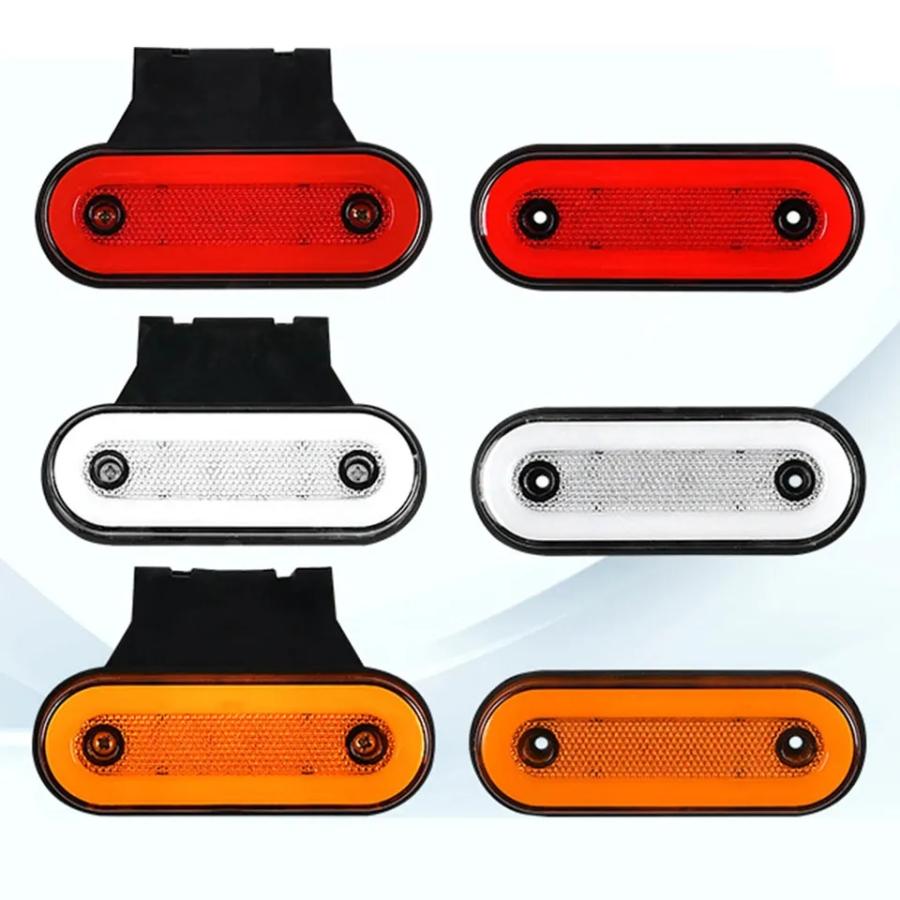 12V/24V 兼用 ５個 トラック LEDサイドマーカー 角型 車幅灯 路肩灯 車高灯 角マーカーランプ | 