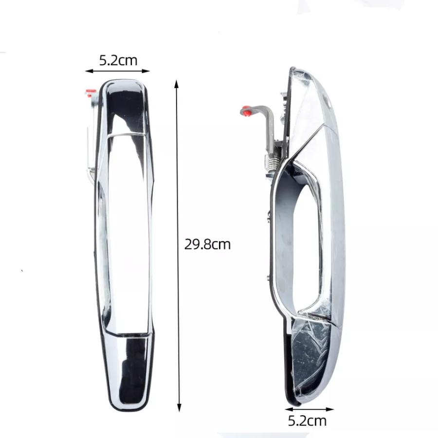 【４本】メッキ　●交換用ドアハンドル 2007-2014 シボレー　シルバラード、タホ、アバランチ、キャデラック　エスカレード、GMCシエラ、ユーコン |  | 04