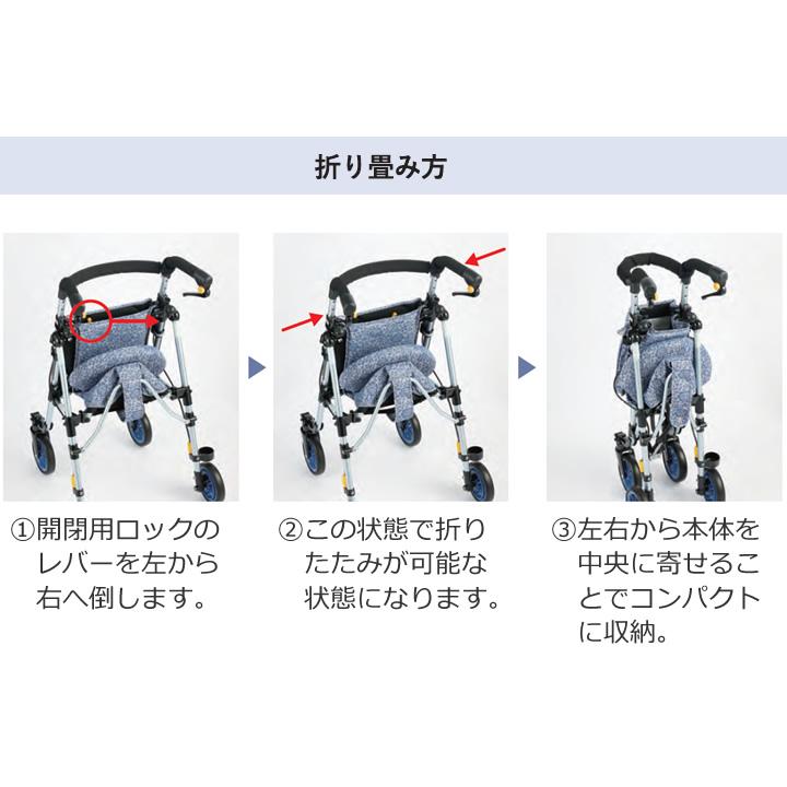 【ウィズワン(象印ベビー】シルバーカー ピウプレスト マム ポイントネイビー ① ウィズワン(象印ベビー)】シルバーカー ピウプレスト マム 【シルバー