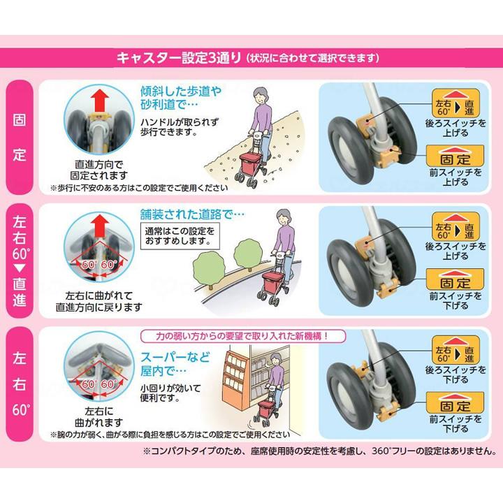 アロン化成 サンフィール ショッピングカート 特別送料】サンフィール ショッピング -青チェック- ｜ シルバー