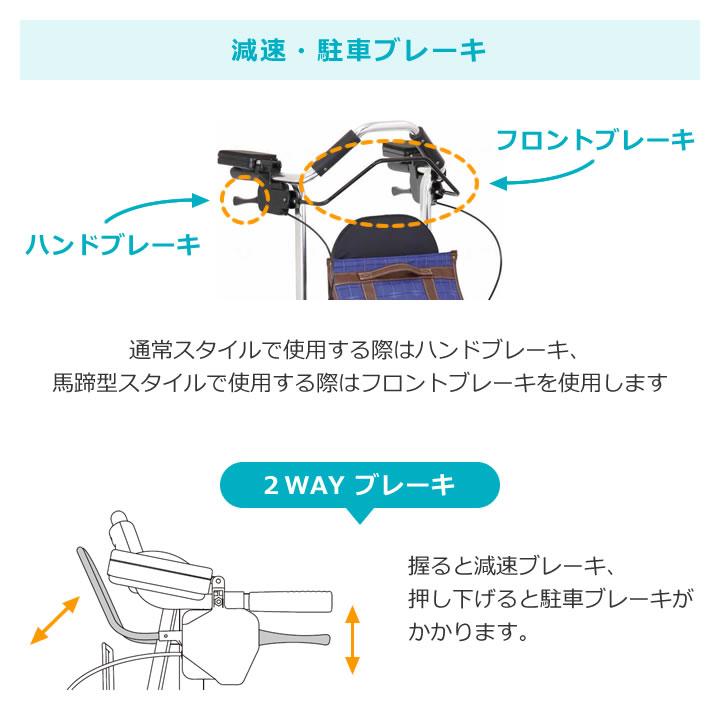 シルバーカー テイコブリトルＦ 幸和製作所 WAW03 手押し車 老人 高齢者 カート UL-306698｜carts-kenkul｜03