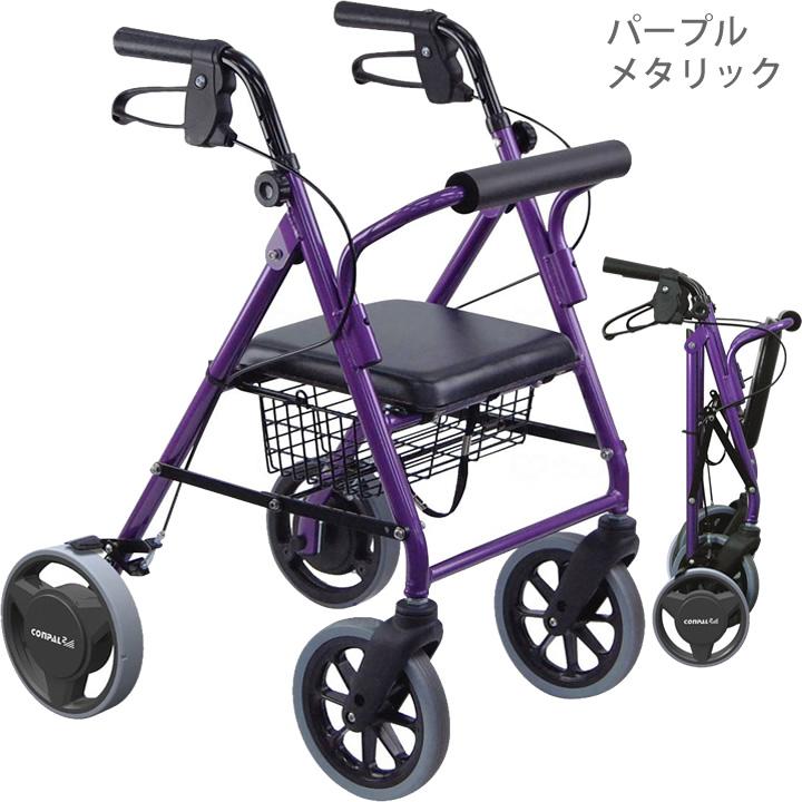 竹虎 シルバーカー ハッピーミニ 抑速ブレーキ2 117127 117128 手押し