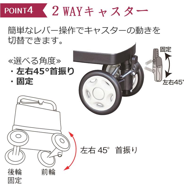 須恵廣工業 シルバーカー ウォーキングキャリー アイカートネオ（i
