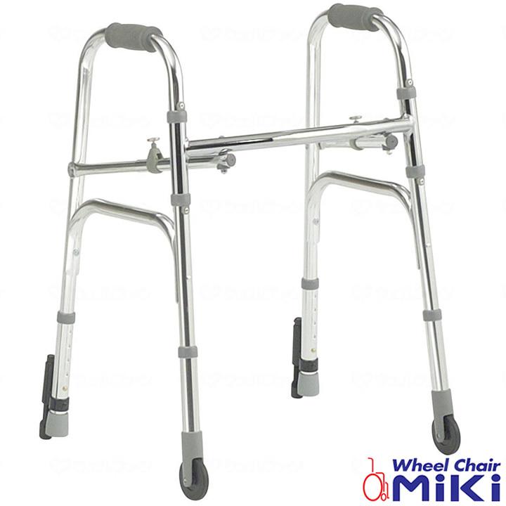 車椅子。介護　施設　歩行補助器具 新品未使用・美品 ミキ シルバーカー 固定型歩行器 専用オプション付 MRB-02013 UL