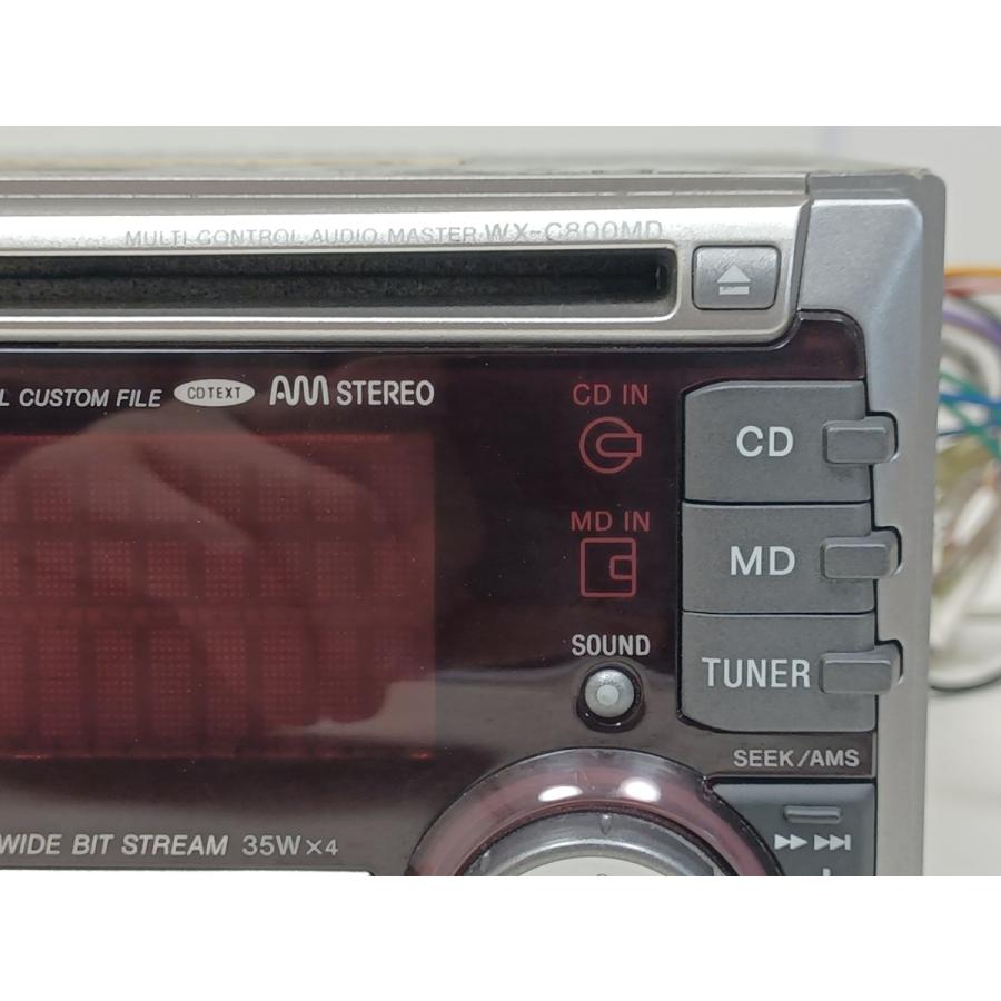 即決】 SONY WX-C800MD ジャンク グライコ CD/MD 2DINデッキ 通電OK