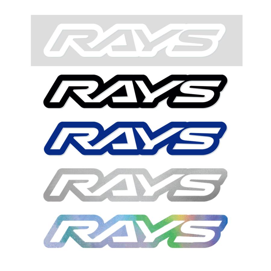 バラ売り可♪ 初期ロゴ ブラック ホログラフィック スリーブ RAYS レイズ ロゴステッカー抜き文字タイプ ホワイト,マット