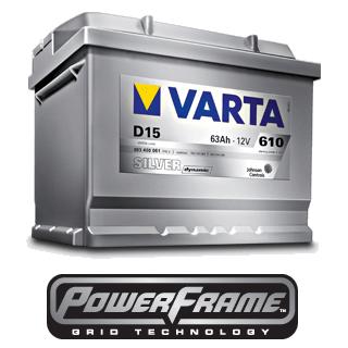 VARTA Silver dynamic/プジョー/406 ブレーク V6/E-D8BRV【D15_563 400 061】高性能バッテリー/2年保証｜carus-ap