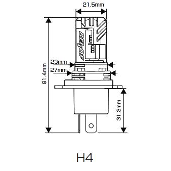 ラピュタ/マツダ/H11.3〜H18.1/HP11・22系/ハロゲンH4タイプをLEDに交換/プレシャスレイZ4500K/BELLOF｜carus-ap｜02