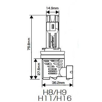 アイ/三菱/H18.1〜/HA1W※ハロゲン車ロービーム用/ハロゲンH11タイプをLEDに交換/プレシャスレイZ4500K/BELLOF｜carus-ap｜02