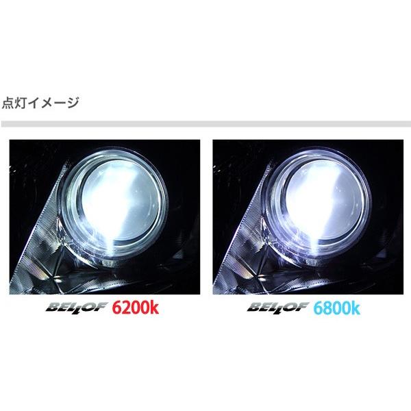 Bellof（ベロフ） 6200K 純正HIDヘッドライト交換用バルブ2個set