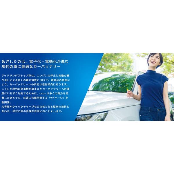 アルトラパン/アイドリングストップ車/HE22S/H24.10〜H27.6 スズキ/新車時M-42搭載車 N-M65/A4 カオス バッテリー｜carus-ap｜02