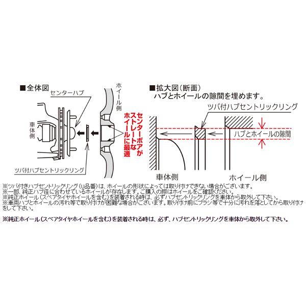 フレアワゴンカスタムスタイル/マツダ/超軽量軽合金製ツバ付ハブリング/外径67mm/内径54mm/2個1SET/ゴールドアルマイト仕上げ｜carus-ap｜04