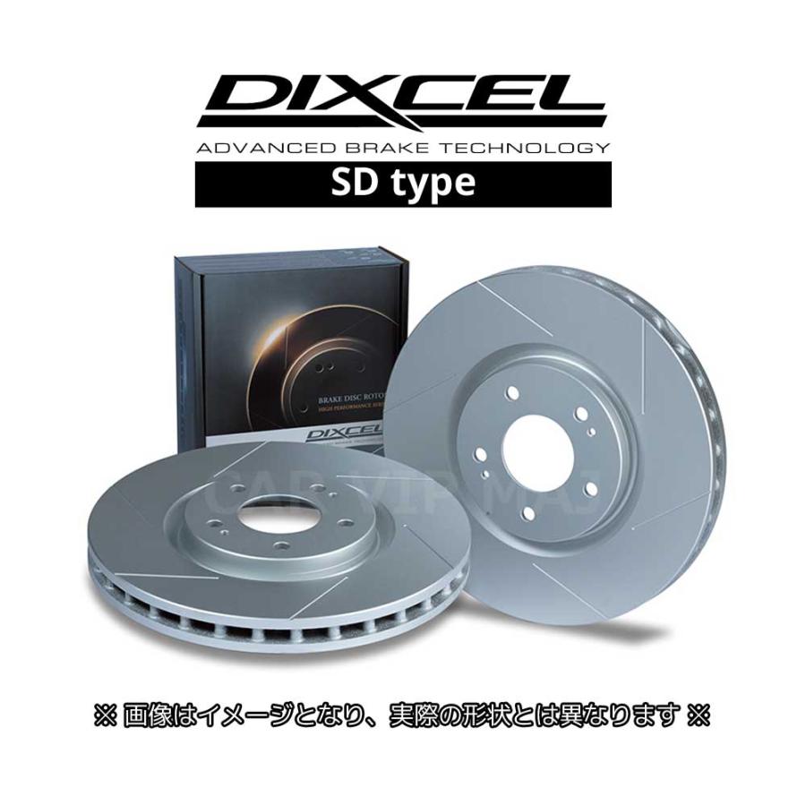 DIXCEL SD ブレーキローター フロント側 Y (YPSILON) 1.4 16V/1.3