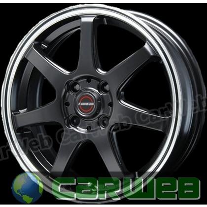 BLEST (ブレスト) EUROMAGIC Type S-07 14インチ 5.5J PCD:100 穴数:4 inset:38 セミグロスブラック [ホイール単品4本セット]H