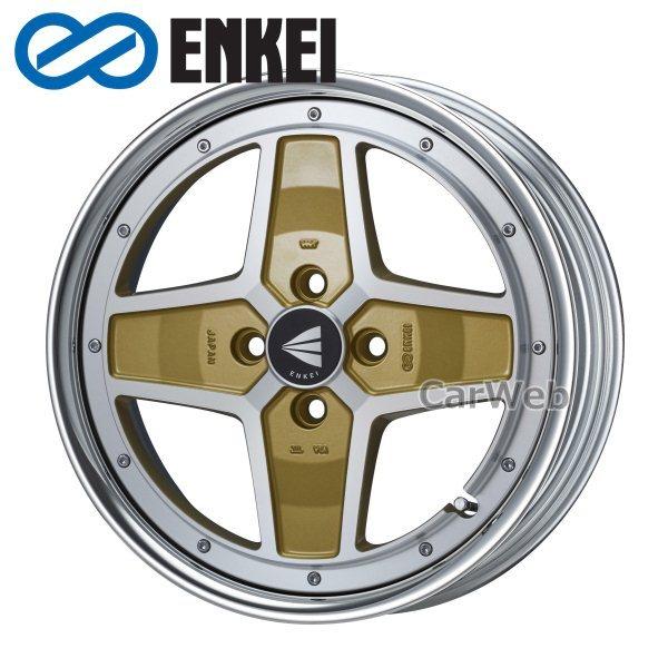 ENKEI/エンケイ APACHE 2 Neo/Lo Disk (アパッチ2 ネオ) 17インチ 9.0J PCD:100 穴数:4 inset:30 マシニングゴールド [ホイール1本]