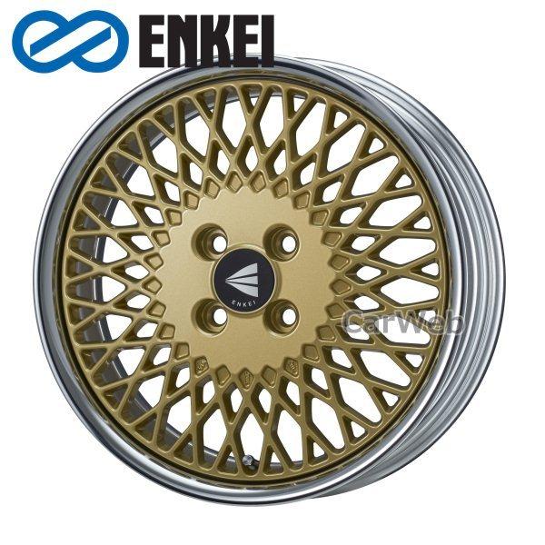 ENKEI/エンケイ MESH 4 Neo/Lo Disk (メッシュ4 ネオ) 17インチ 8.5J PCD:100 穴数:4 inset:20 ゴールド [ホイール1本]