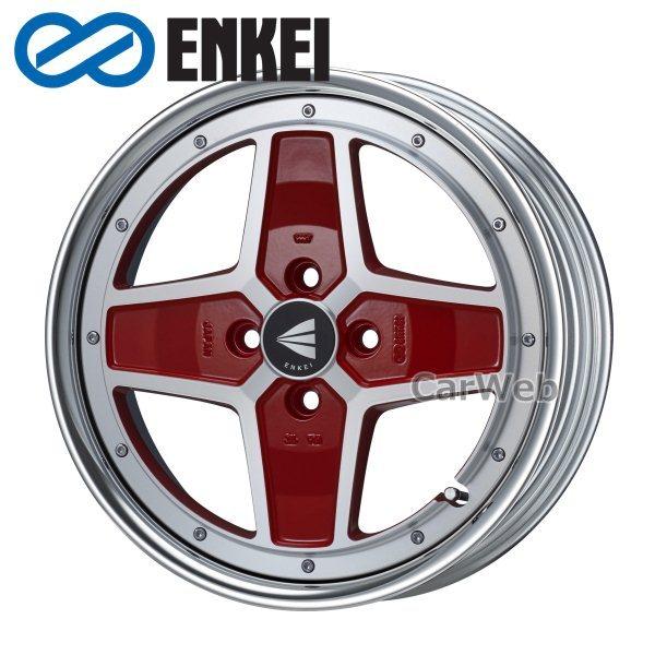 ENKEI/エンケイ APACHE 2 Neo/Lo Disk (アパッチ2 ネオ) 17インチ 9.0J PCD:100 穴数:4 inset:30 マシニングレッド [ホイール4本セット]