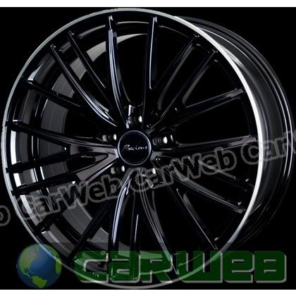 Precious AST M1 (プレシャス アスト エムワン) ブラック/リムポリッシュ 18インチ 8.0J PCD:114.3 穴数:5 inset:42 HOT STUFF [ホイール単品4本セット]