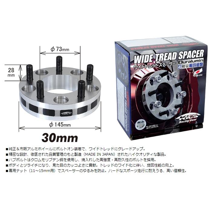 KYO-EI 4015W1 ワイドトレッドスペーサー ハブリング無 M12×P1.5