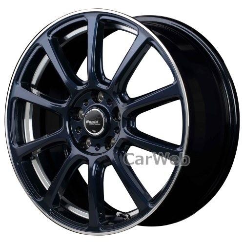 MID Rapid performance ZX10 (ラピッドパフォーマンス ZX10) 17インチ 7.0J PCD:114.3 穴数:5 inset:38 ADブルー＋リムエッジDC＋UC [ホイール4本セット]