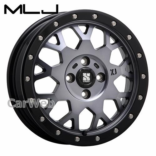 MLJ XTREME-J XJ04 15インチ 4.5J PCD:100 穴数:4 inset:43 グロスブラックM/スモーククリア (エクストリーム J) [ホイール1本]