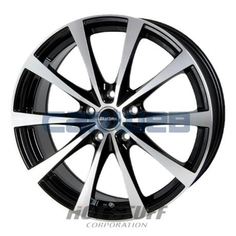 [ホイールのみ単品4本セット] HOT STUFF / Laffite LE03 (BKP) 16インチ×6.5J PCD：114.3 穴数：5 インセット：38