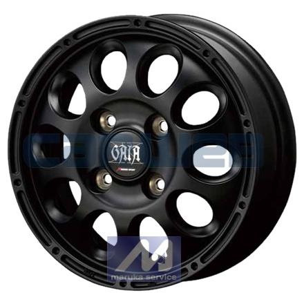 [ホイール1本(単品)] MANARAY SPORT / GAIA X (MBK) 12インチ×3.5J PCD：100 穴数：4 インセット：45｜carweb