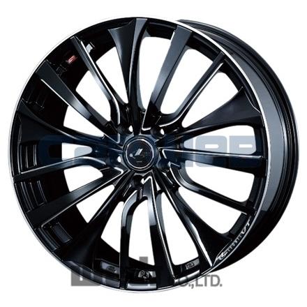 [ホイールのみ単品4本セット] Weds / LEONIS VT (PBK) 18インチ×8.0J PCD：114.3 穴数：5 インセット：42｜carweb