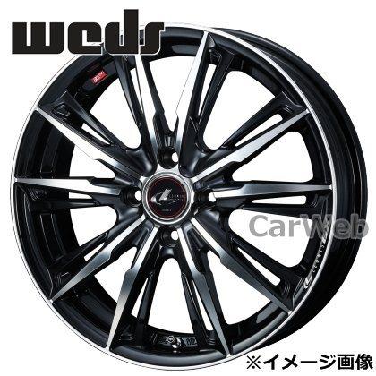 [ホイールのみ単品4本セット] LEONIS GX (レオニス GX) 15インチ×4.5J PCD：100 穴数：4 インセット：45 パールブラック/ミラーカット (PBMC) Weds