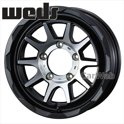 [ホイールのみ単品4本セット] MUD VANCE 06 (マッドヴァンス 06) 15インチ×6.0J PCD：139.7 穴数：5 インセット：0 マットブラックポリッシュ (MBP) Weds