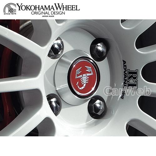 [V0201] YOKOHAMA WHEEL ADVAN Racing センターキャップリング ABARTH ADVAN RACING