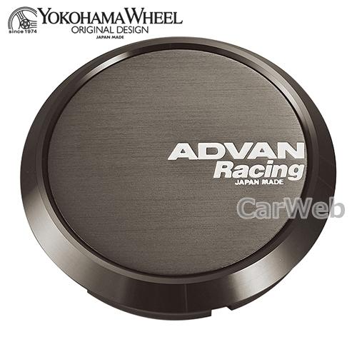 [V3240] YOKOHAMA WHEEL ADVAN Racing センターキャップ フラット φ73 ダークブロンズ+白文字｜carweb
