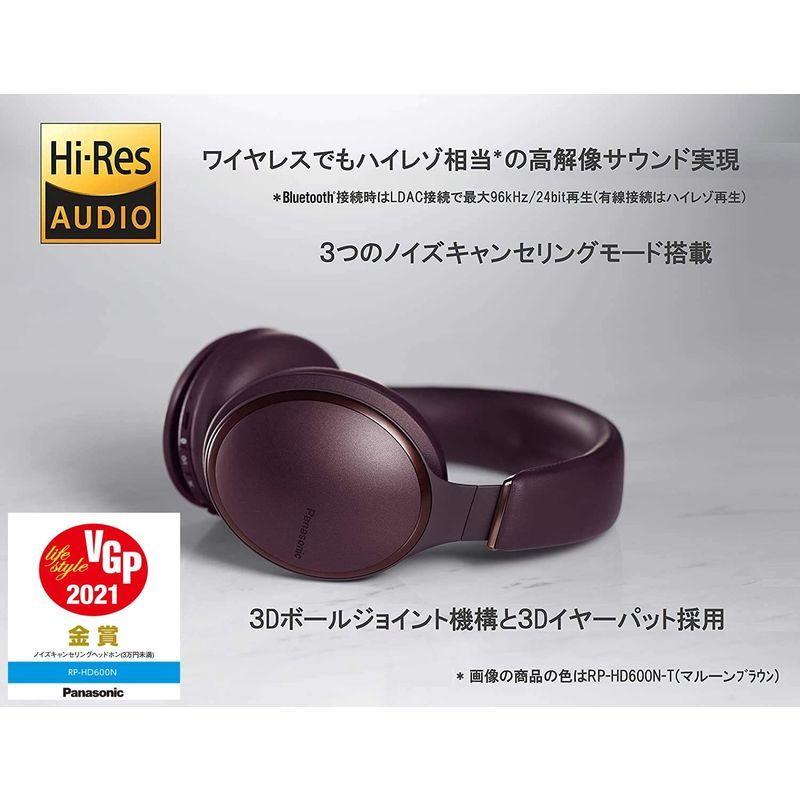 パナソニック ワイヤレスステレオヘッドホン RP-HD600N-G ワイヤレスステレオヘッドホン RP HD600N