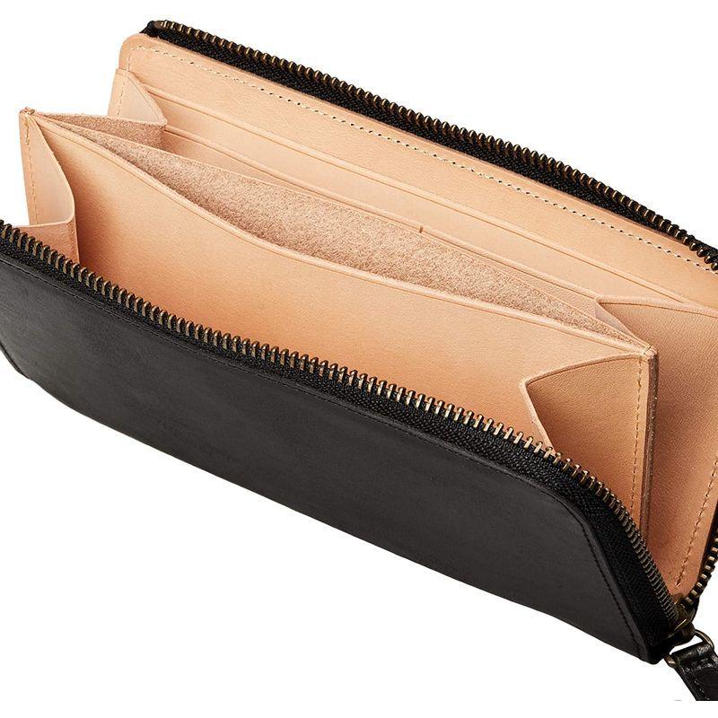 ジャパン ファクトリー 馬革 姫路産馬革 L字ファスナー 長財布ウォレットブラック JAW004-Black ブラック ファクトリー 馬革 姫路産馬革 L字ファスナー 長財布ウォレットブラック JAW004 Black ブラック