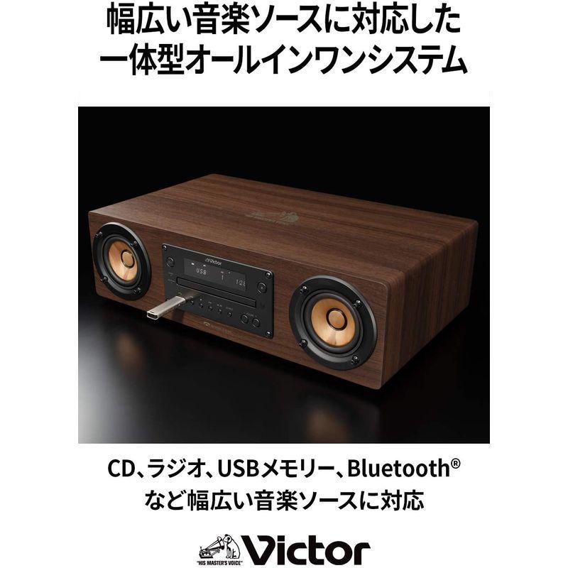 最新 Victor EX-D6 ウッドコーンシリーズ 一体型オールインワンシステム ハイレゾ音源再生 Bluetooth対応 【QGW8208181353】(28757円)